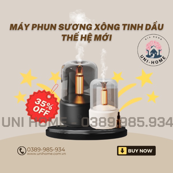 Máy Xông Tinh Dầu Mini Phun Sương Khuếch Tán Tinh Dầu Tỏa Hương Thơm Dùng Cho Phòng Ngủ Và Trong Xe Hơi