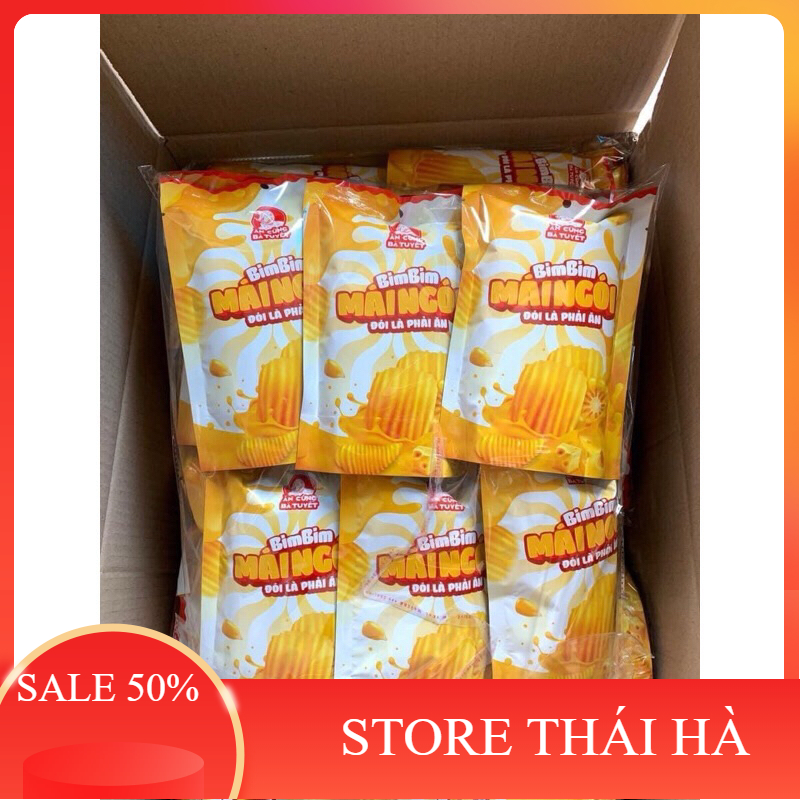 sỉ 10 gói snack ăn vặt cùng bà tuyết  bimbim mái tôn  bờ lô mái ngói  đùi gà