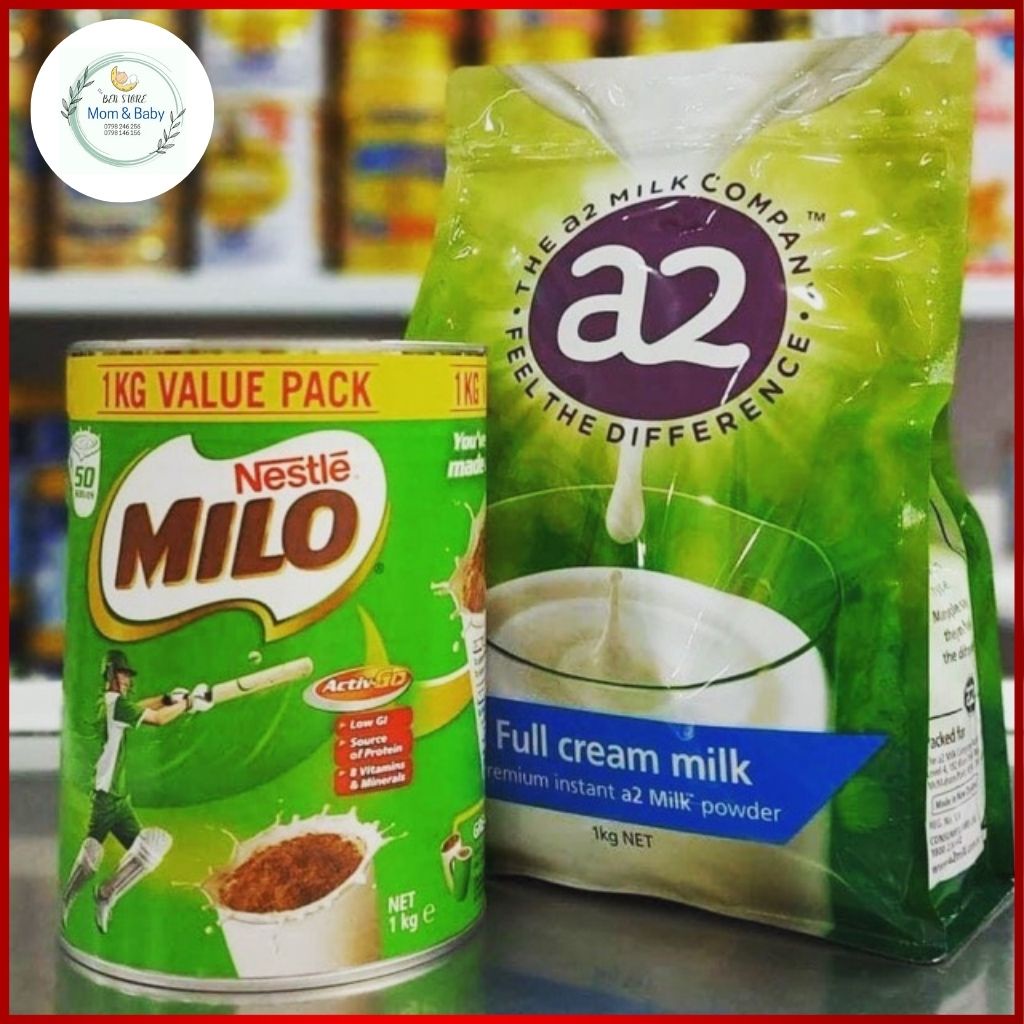 Sữa A2 Úc Nguyên Kem và MILO Chính Hãng giúp bé có chiều cao lý tưởng và cân nặng đạt chuẩn