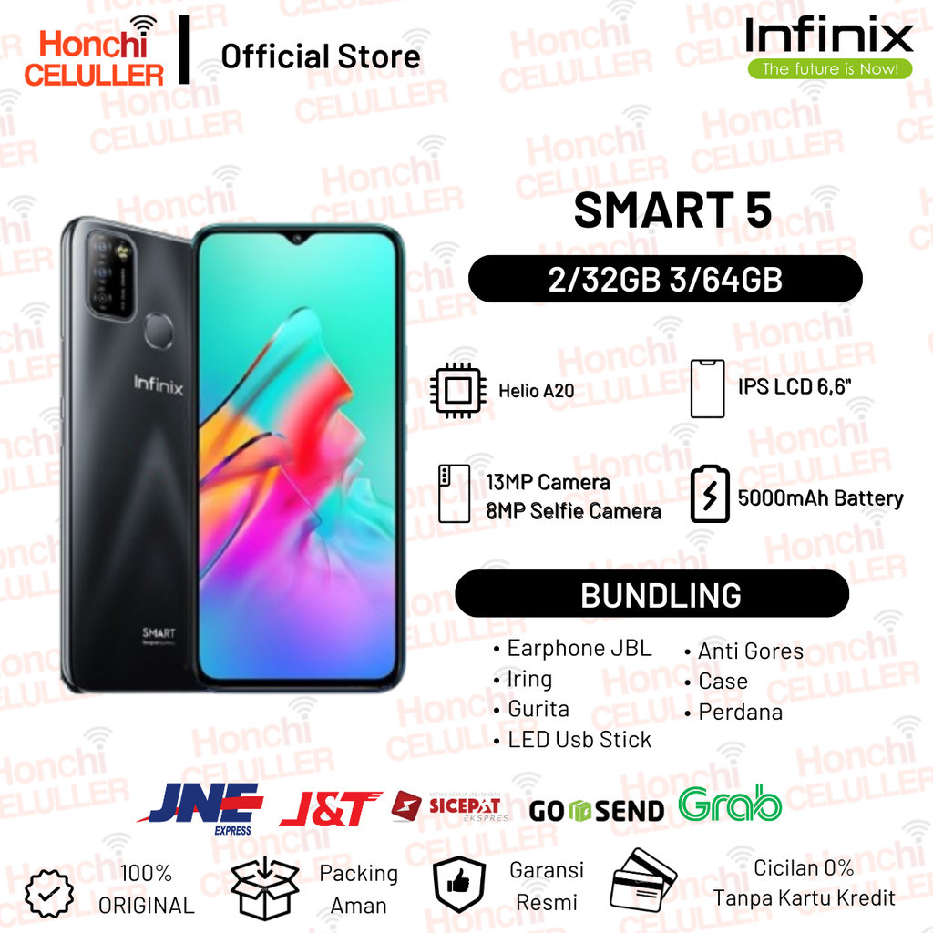 Infinix Smart 5 3/64GB 2/32GB Garansi Resmi Indonesia Original Giá 1,499,000 Đồng*Miễn phí vận chuyển