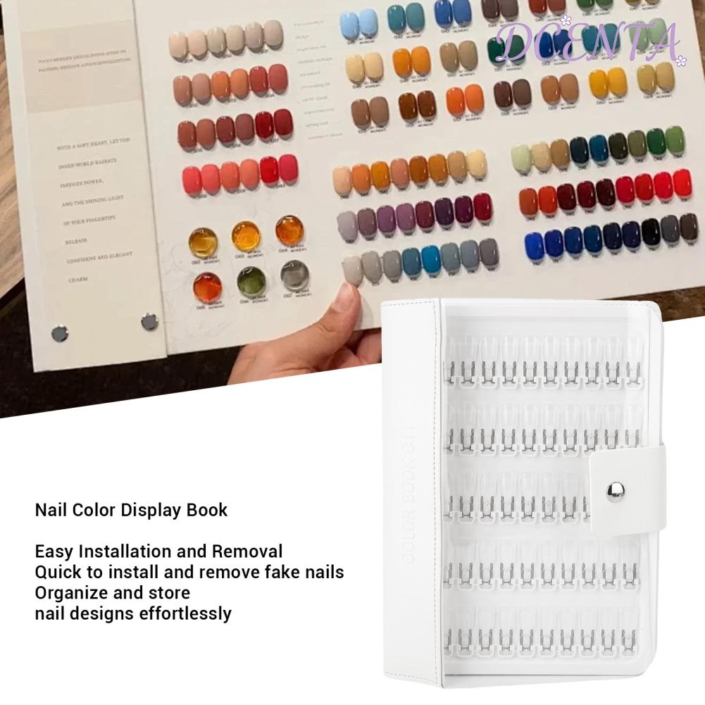DCENTA 150 สีเล็บสีหนังสือเล็บตัวอย่าง Swatches หนังสือเล็บปลอมใสปกหนัง PU สำหรับ DIY Salon ราคา 1,521 บาท*ส่งฟรี