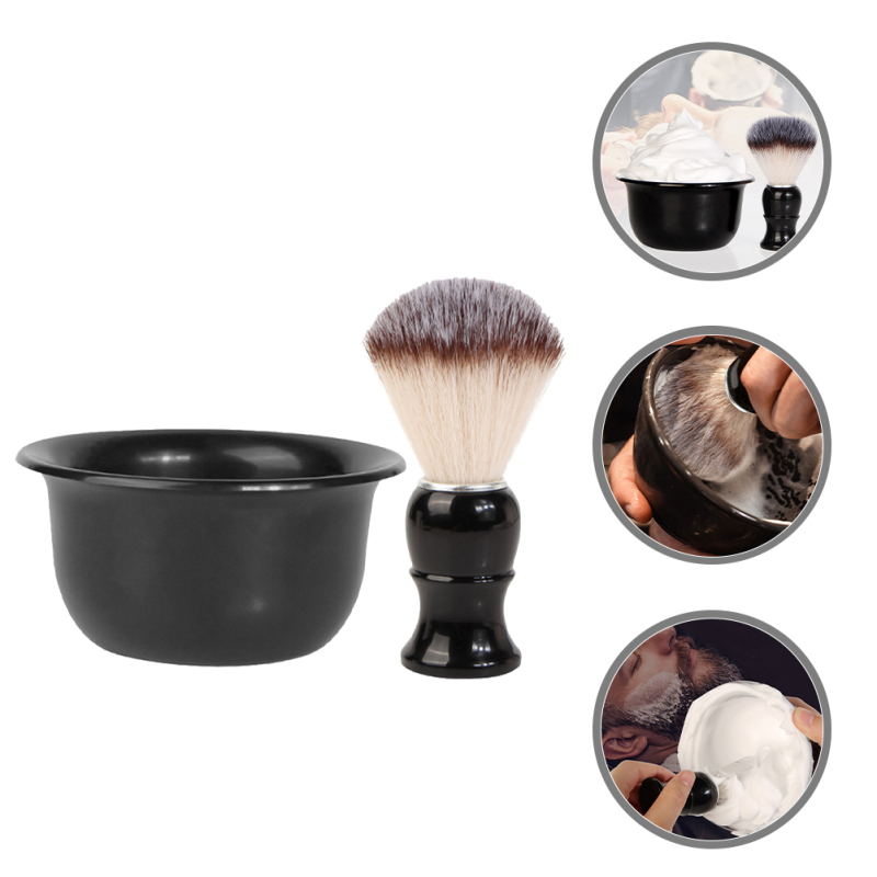 Siyanig Cleaning Brush Abs Man Shaving Accessories Men Cream Bowl Kit