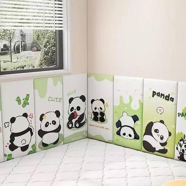 ( 8pcs ) Children Foam 3D Foam Headboard Sticker Size : 60cm x 30 and 6mm Thickness Selfadhessive and Waterproof Rubberized Foam Quality Thickness safe for babies easy remove and install Decor Decorativel r Ornaments Photo Paint Wall Tiles Sticker