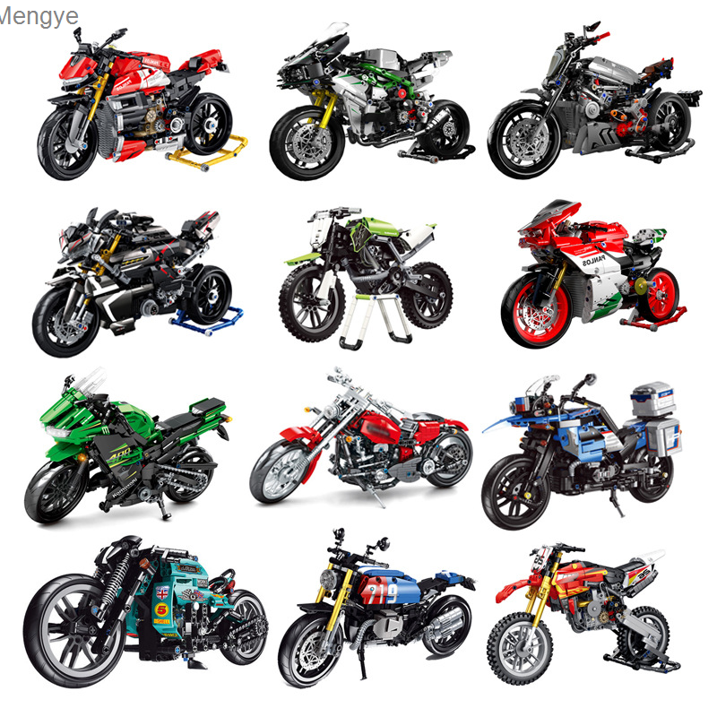 Tương thích với lego Công nghệ khối xây dựng, mô hình xe máy cơ khí, trẻ em, bé trai và người lớn Trò chơi lắp ráp đồ chơi mengye