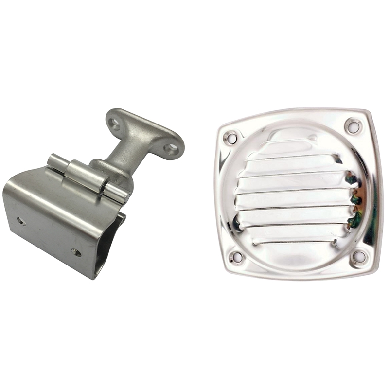 Marine Stainless Steel 304 Thru Vent Stamped Vent & Door Holder Door Stopper Marine Hardware Boat Accessory