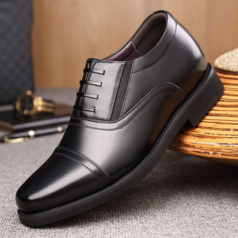 Men's New Business Casual Triple Joint Security Work Autumn Leather Soft Sole Single Shoes ราคา 131 บาท*ส่งฟรี