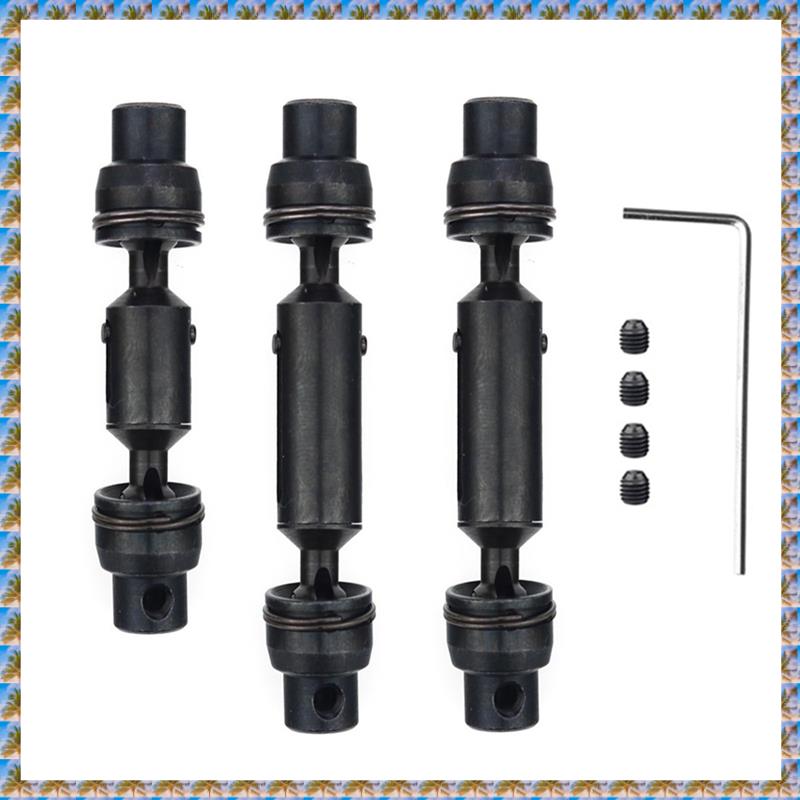 (BXGO) 3Pcs Metal Drive Shaft CVD for B16 B36 Q60 Q63 Q64 MN77 FY004 6WD 1/16 RC Car Upgrade Parts