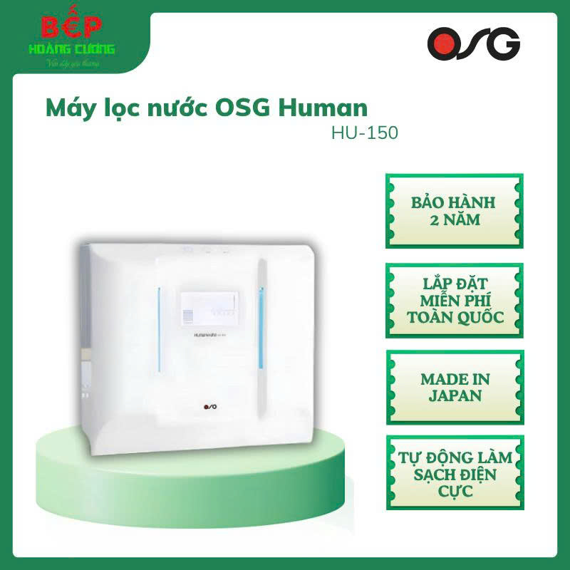Osg Human Water Hu-150 Alkaline Ionized Water Purifier - Free Installation, Touch Control Panel - Chb Giá 36,506,000 Đồng*Miễn phí vận chuyển