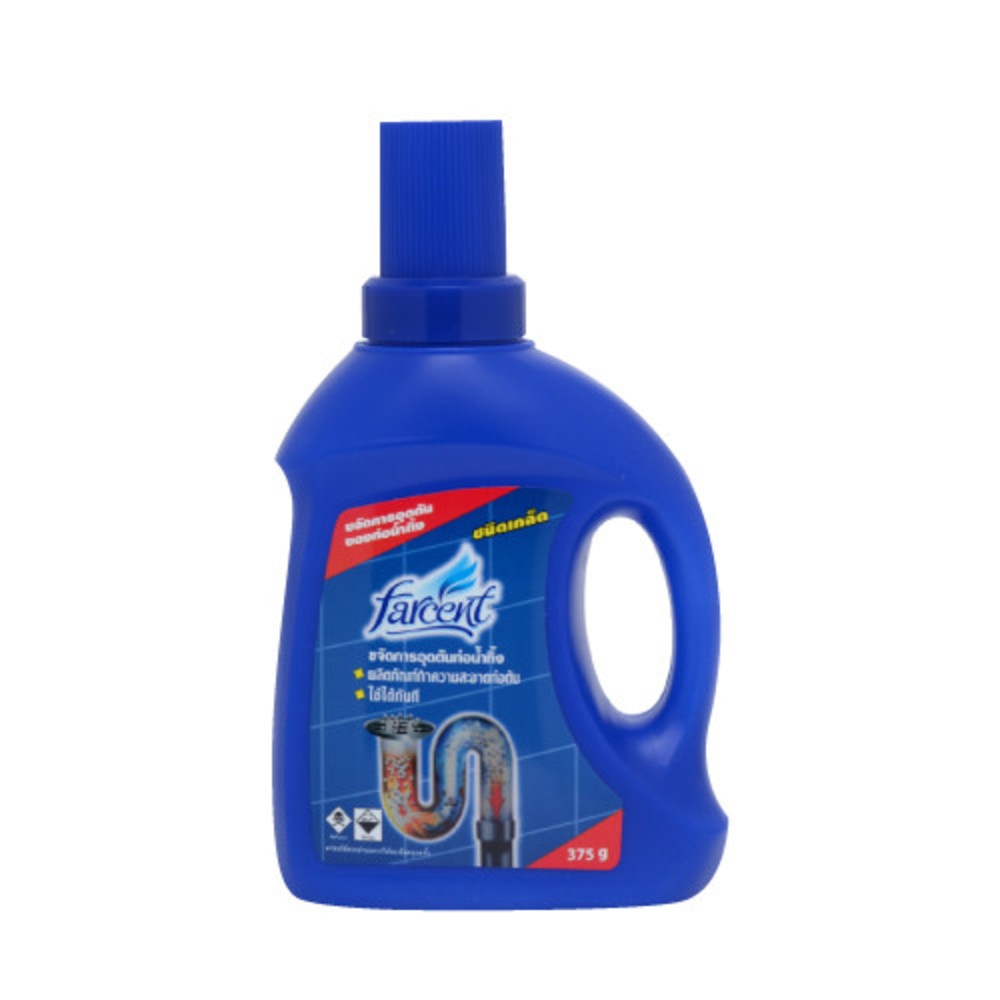 Global House FARCENT ผลิตภัณฑ์ขจัดท่อตันชนิดเกล็ด ขนาด 375 กรัม รับประกันของเเท้ ราคา 180 บาท*ส่งฟรี