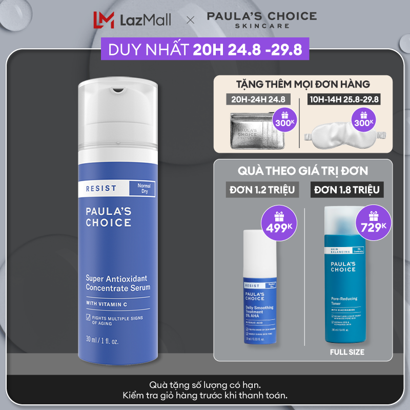 Tinh chất chống lão hóa Paula’s Choice Resist Super Antioxidant Concentrate Serum 30ml 7640