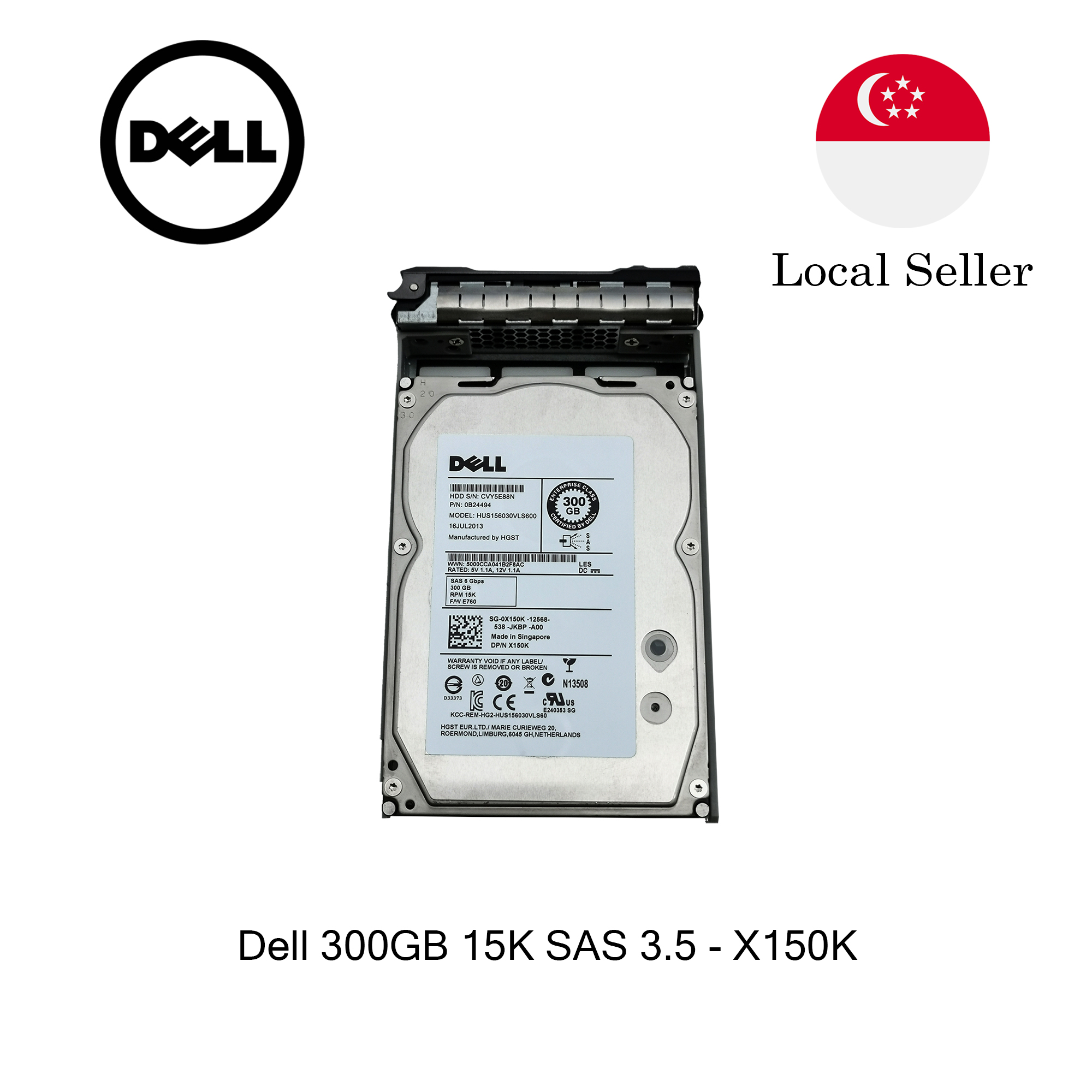 DELL TRCN6 600GB SAS HD 2.5/" 12Gbps 15K RPM MODEL HUC156060CSS204 TRCN6