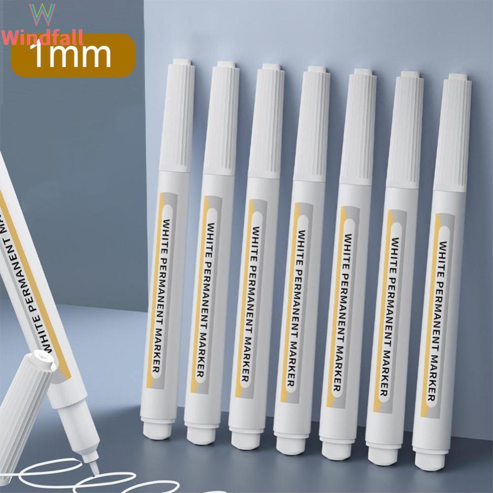 Sigomay trắng đen Màu Đỏ Bút Đánh Dấu 1.0Mm Bút vẽ không thấm nước Dầu Cho Len Canva Lốp Thủy Tinh Đá Kim Loại DIY Graffiti Phác Thảo Đánh Dấu Văn Phòng Phẩm