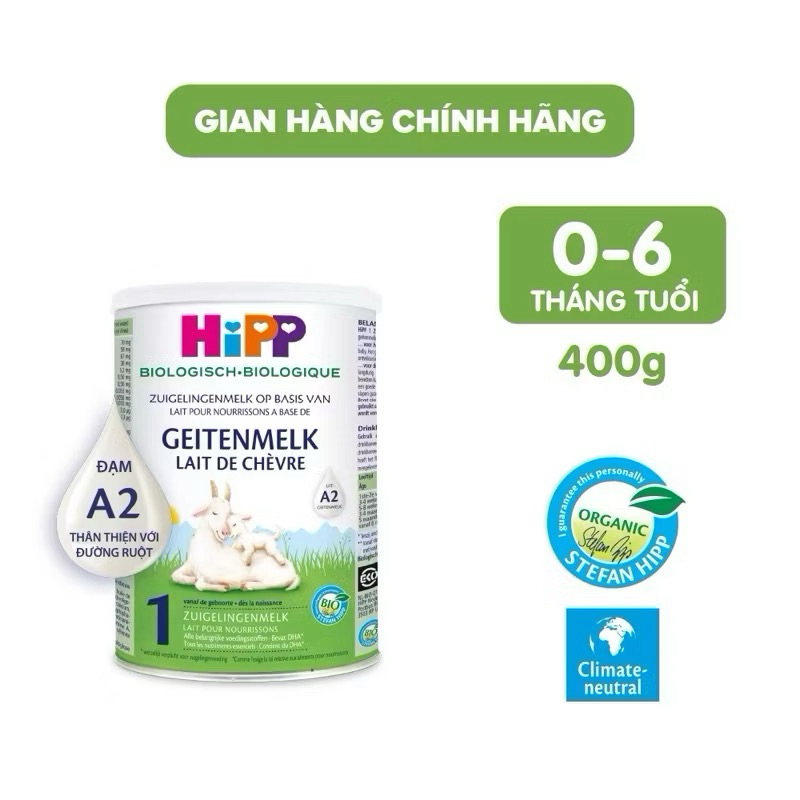 { Date Xa } Sữa HiPP dê organic A2 400gr - 3