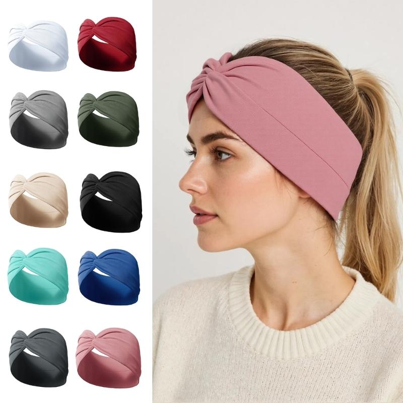 Rộng headbands cho phụ nữ thoải mái buộc tóc co giãn thoáng khí Workout headbands cho tập thể dục và các hoạt động ngoài trời