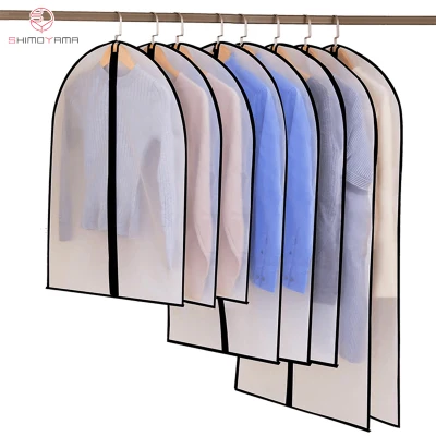 SHIMOYAMA Clothing dust cover household coat transparent waterproof suit cover clothes storage dust cover hanging bag suit