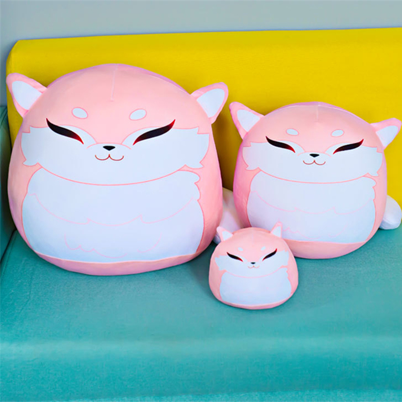 【】 14-40cm Soft Pink Yae Miko Plush Toy Stuffed Anime Genshin Impact Yae Miko Throw Pillow Cosplay P