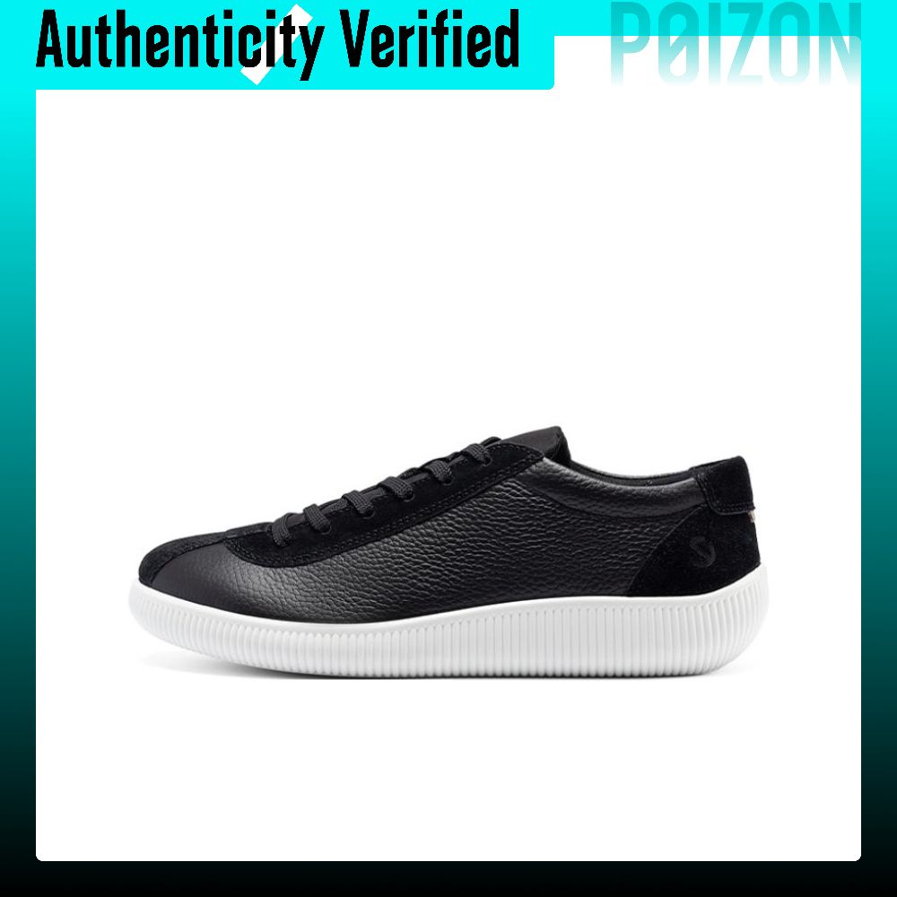 รองเท้าผ้าใบ รองเท้าลำลองผู้ชาย ECCO Cow Leather Low top ผู้ชาย สีดำ 53775451052 ราคา 16,651 บาท*ส่งฟรี
