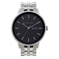 Rip Curl Detroit Silver Stainless Steel Watch - Black