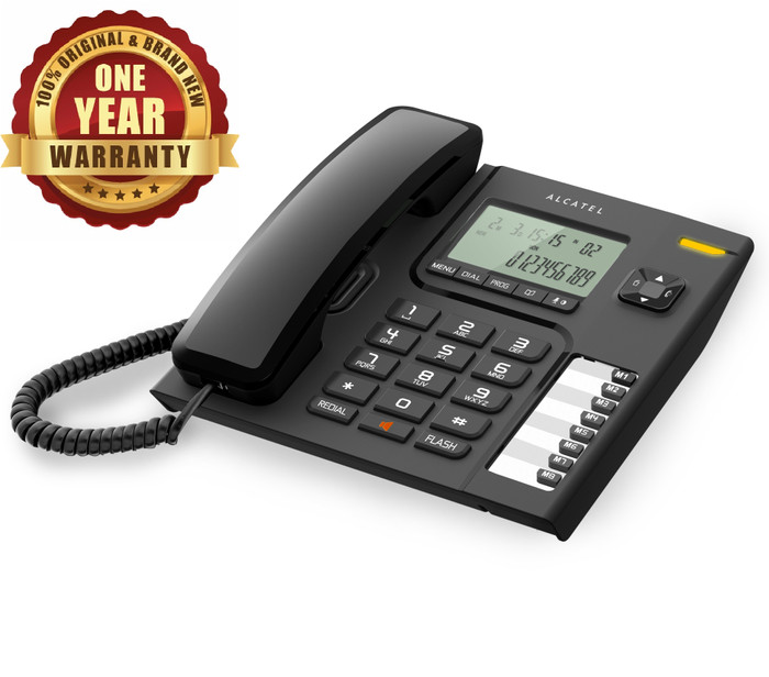 H !! SINGLE LINE TELEPON RUMAH ALCATEL T76 BLACK GARANSI Harga  510,000 Ringgit*Penghantaran Percuma