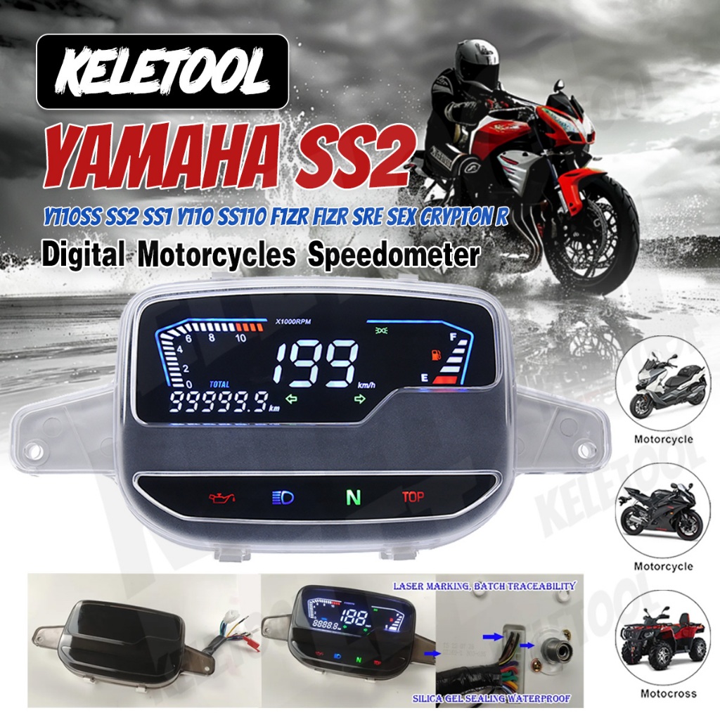 Indicador de Marchas de Motocicleta Impermeable LED Display para Kawasaki ER6N Z1000SX Ninja 300 400 Z1000 Z800 Z750 versys 650 Z400 ER-6F KLE650 VULCAN S 650 VN900 ZRX1200 Z650 Brute Force 750 Teryx
