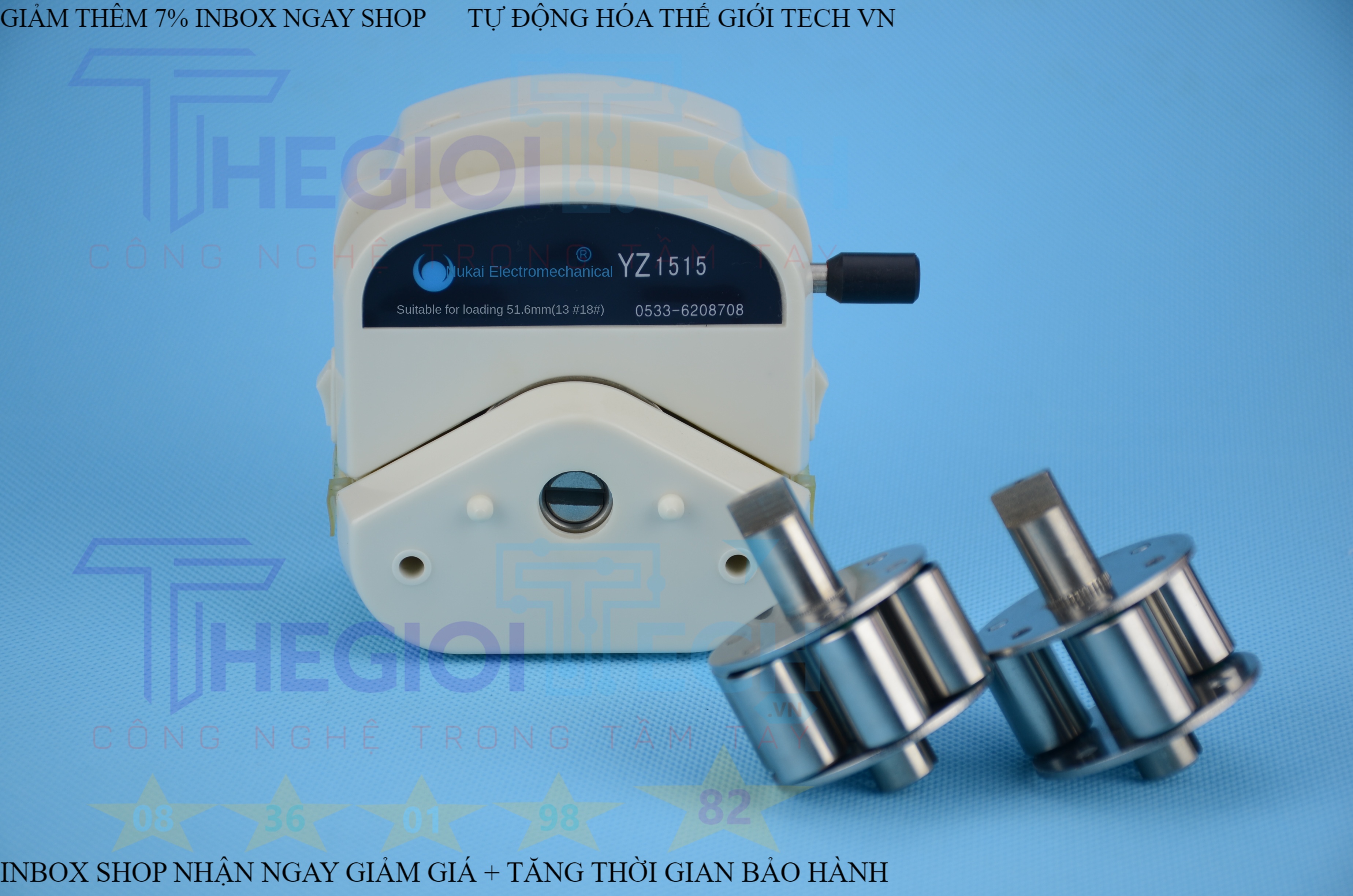 Bơm Nhu Động BY15 (Yz1515 Yz1515x) kéo bằng Động Cơ Bước Hỗ Trợ Bơm lưu lượng Chính Xác Dụng Cụ Bơm định lượng chất lỏng - ABS Vỏ (Trắng) * 3 C