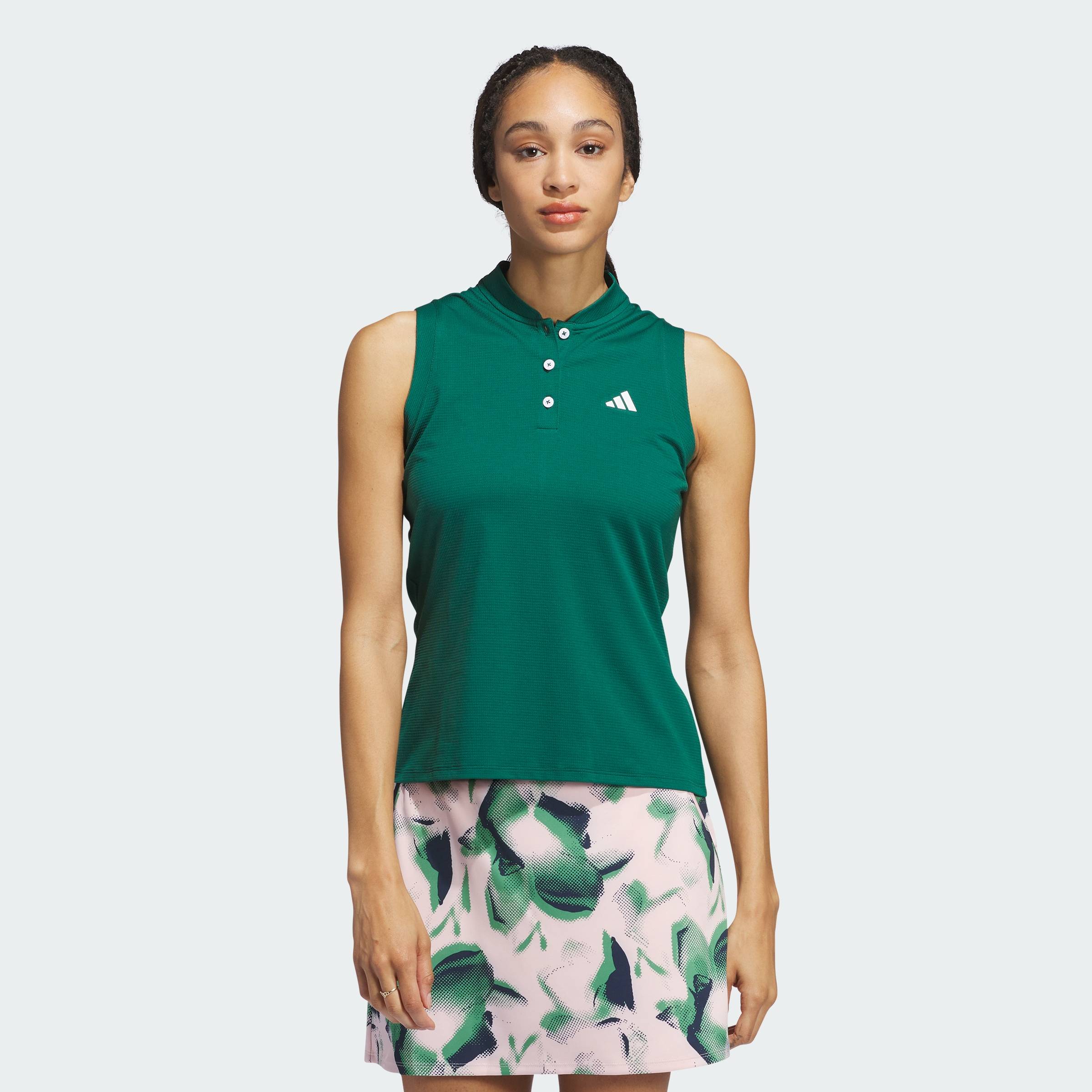 [28-30.5-MUA 3 GIẢM 15%+VOUCHER 20%] adidas Đánh gôn Áo Polo TWISTKNIT Tour Ultimate365 Nữ màu xanh lá IS9684