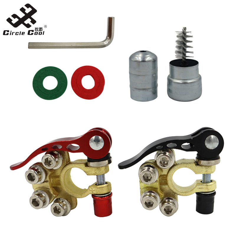 Vòng tròn mát mẻ ô tô dày đồng Pin đống đầu Doanh kẹp pin tháo gỡ nhanh Kẹp đầu nối thiết bị đầu cuối ứng dụng rộng rãi