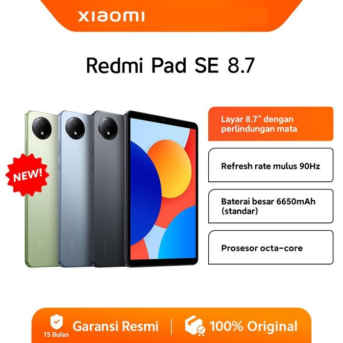 Xiaomi Redmi Pad 2 [4/128Gb] 11 Inch 2.5 Super-Clear Screen | Jumbo Battery 9000Mah (Typ) | Helio G100-Ultra Harga  2,279,000 Ringgit*Penghantaran Percuma
