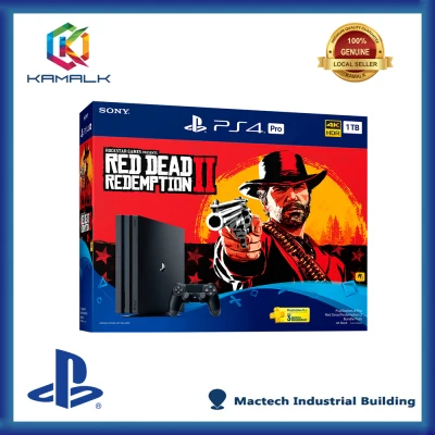 PS4 Pro Console 1TB Red Dead Redemption 2 Bundle + 1 Week Warranty