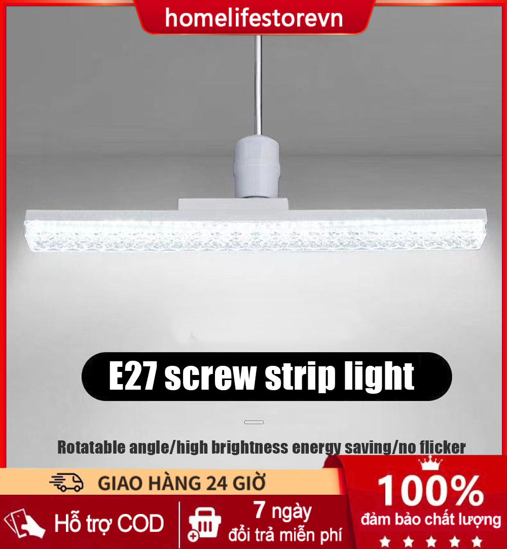 [🚛Free shipping]LED Đèn Pha Lê Dài Chất Lượng Cao 3 Màu Ánh Pha Lê Hiện Đại 18w/28w Tiết Kiệm Điện Chuôi Vặn E27
