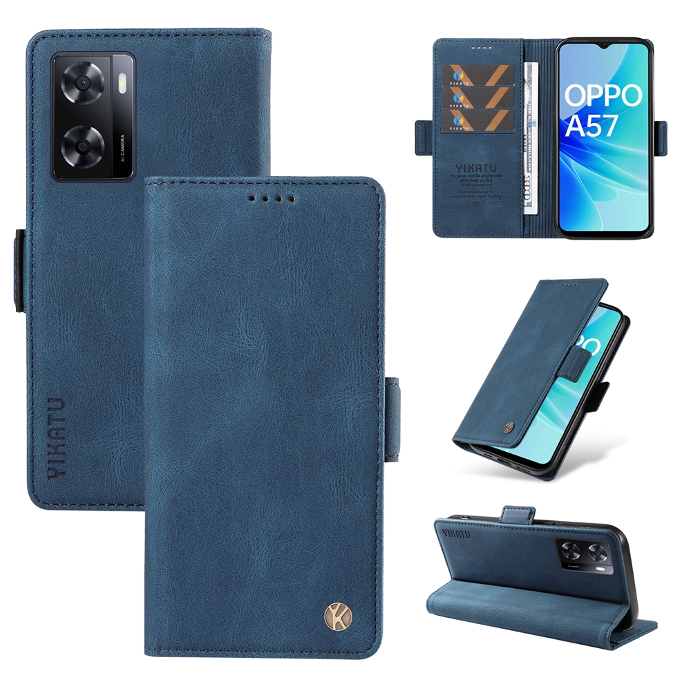 Vỏ điện thoại chống rơi cho Oppo A57 A77 a57s a77s A17 a17k A16 a16k A15 a15s A98 A56 A78 5g A96 A95 A94 A93 A76 A74 A73 A55 A54 4G Vỏ Nắp gập Có Khe Cắm Thẻ Ví da từ tính