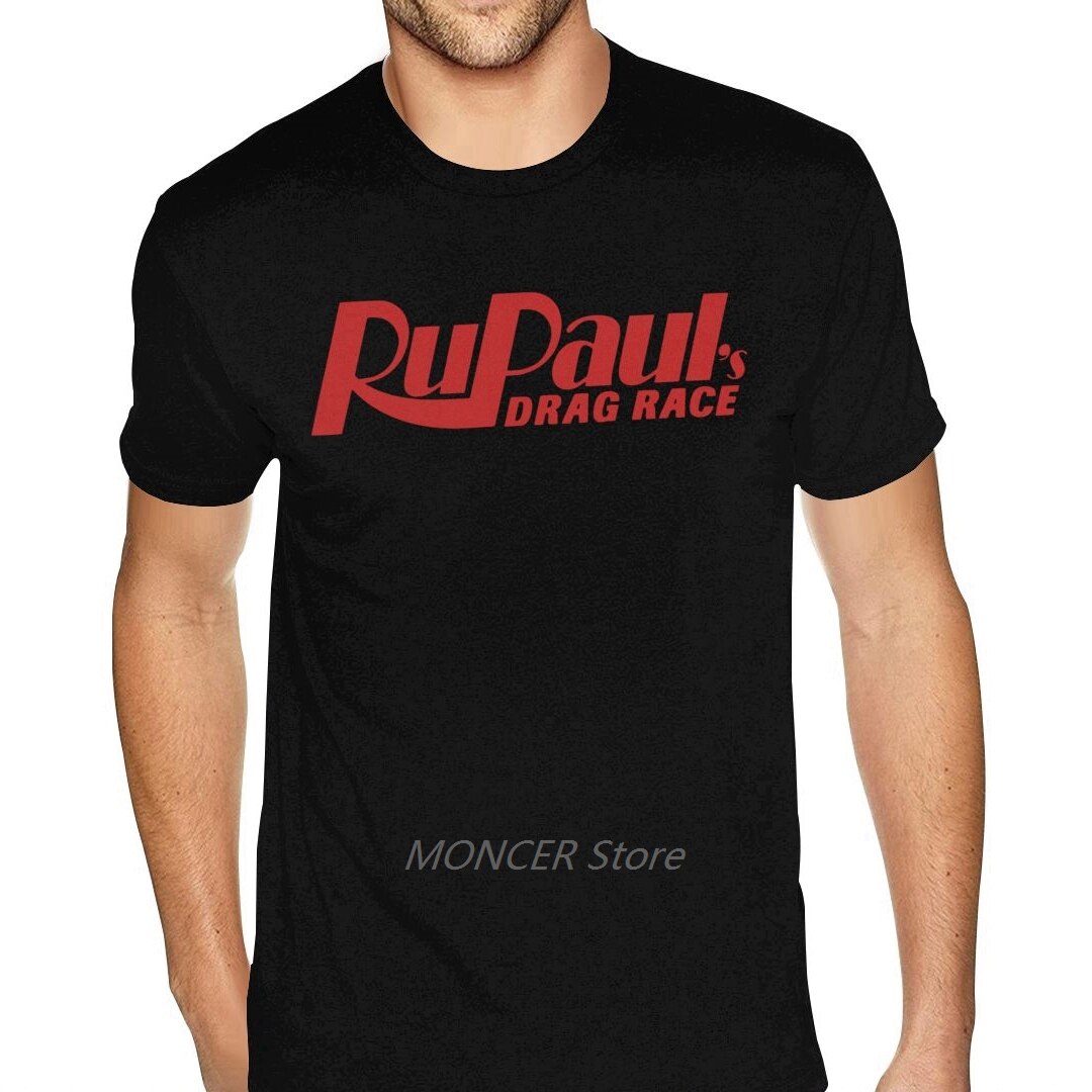 Custom Rupaul Drag Race Tees Shirt Men's Plus Size Short Sleeve Premium Cotton O-neck Shirts