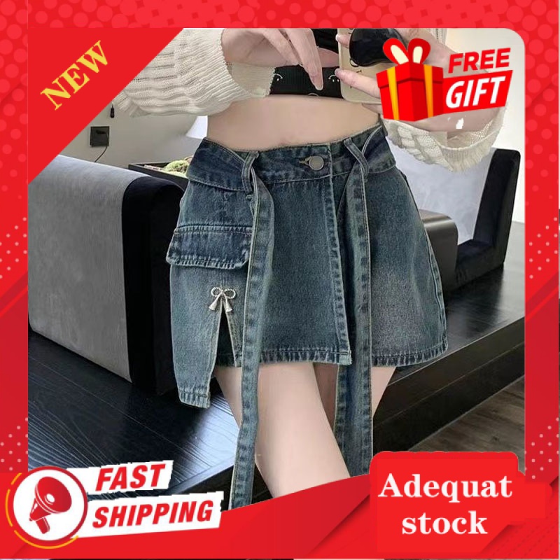 Denim Short Pants Women Summer New Elastic High Waist Women's