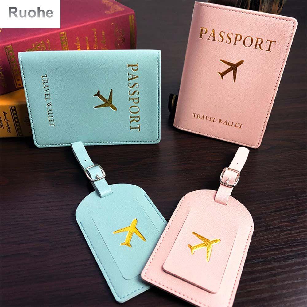 RUOHE Portable Colorful Baggage Boarding Pass Passport Card Case Handbag