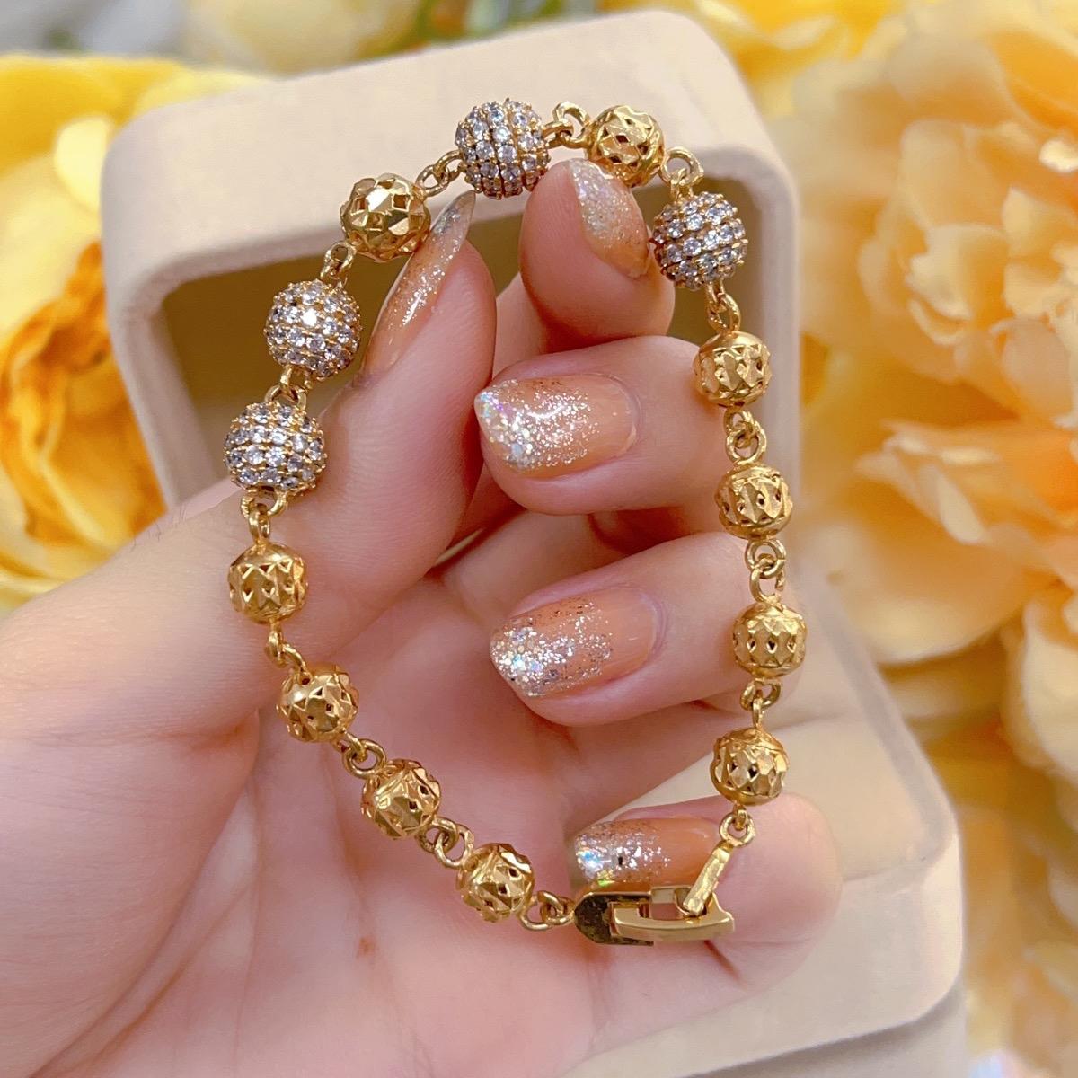 Lắc đồng hột châu dày dặn