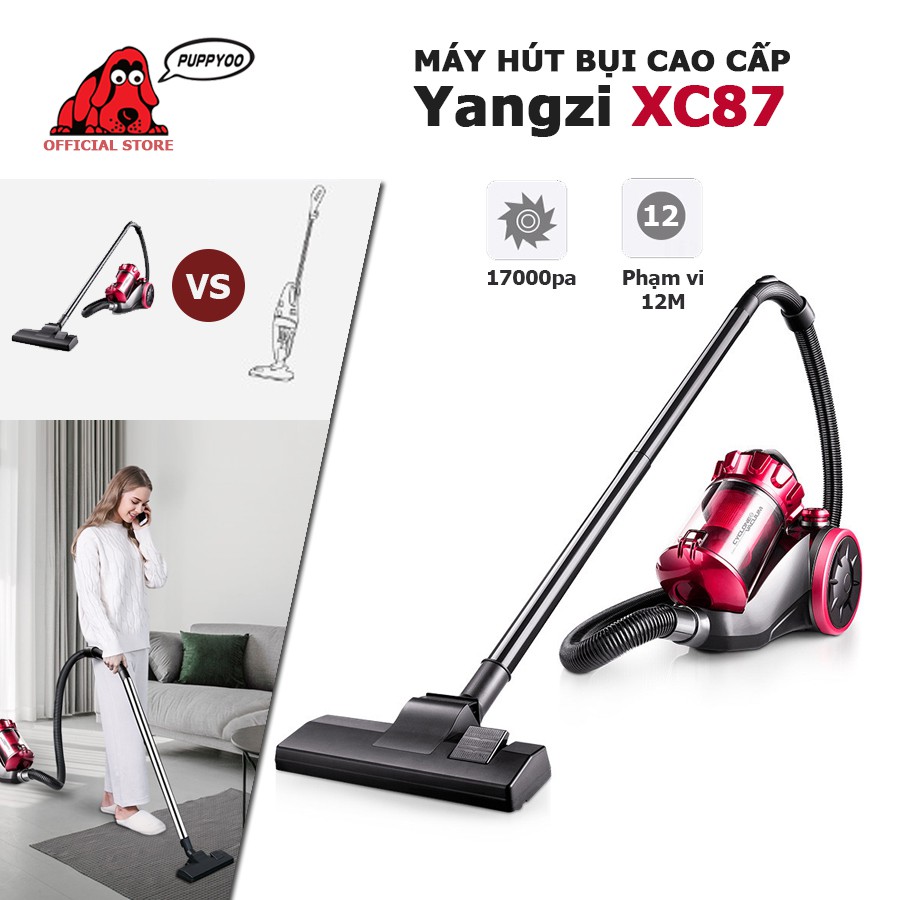 Máy hút bụi công suất lớn Yangzi XC87 công suất 1400W lực hút 17kPa hút cực sạch cực êm