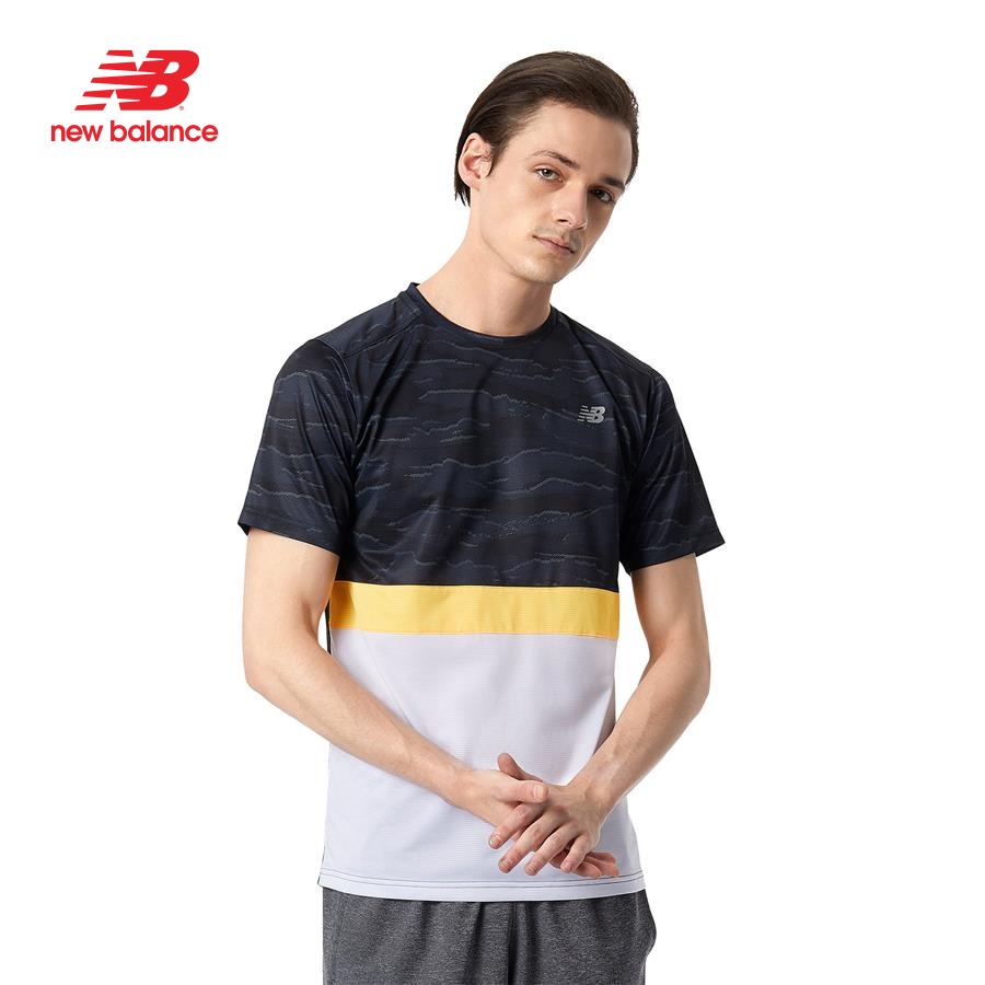 NEW BALANCE Áo thun tay ngắn thể thao chạy bộ nam Running AMT03207 (form châu á)