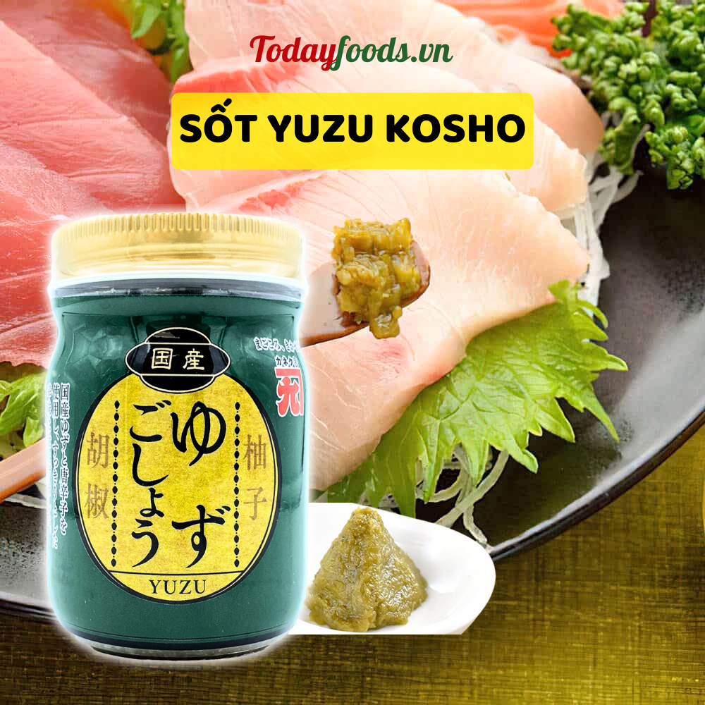 Sốt Muối Ớt Xanh Yuzu Kosho Nhật Bản (Kaneku) 160G | Sốt ăn kèm sashimi, thịt nướng, hải sản