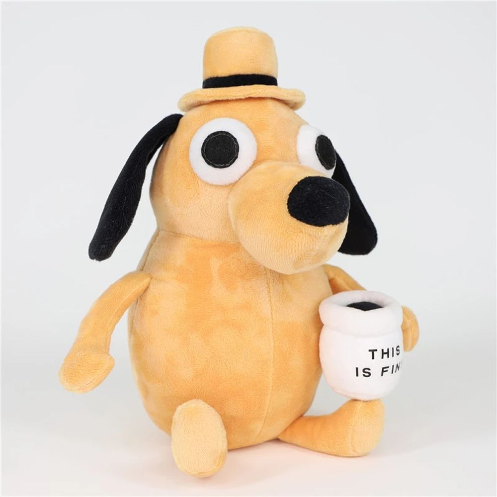  Nubee This is Fine Dog Building Set, Funny Meme Character  Building Kit Coffee Fire Cartoon Dog Toys, Creative Cute Puppy Figure MOC  Birthday Chirstmas White Elephant Gifts for Kids Fans Boys