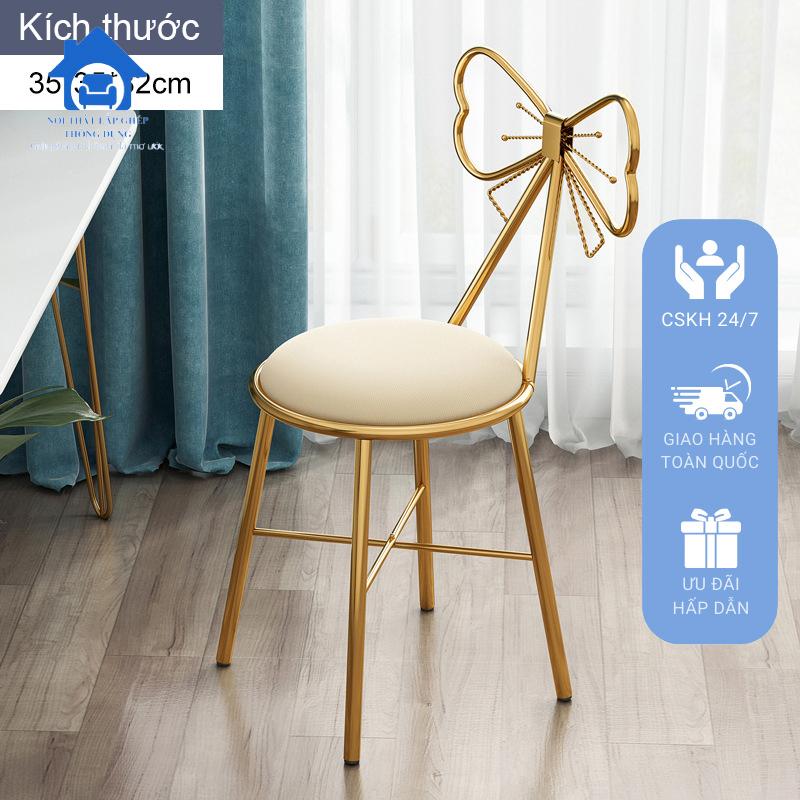 Ghế nơ bàn trang điểm phong cách Bắc Âu siêu xinh