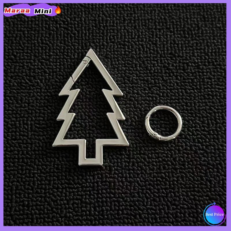 Maraa Giáng sinh Keychain Cây giáng sinh vòng chìa khóa mặt dây chuyền cho chủ chốt phụ nữ cô gái túi xách trang trí nội thất quà tặng đồ trang sức