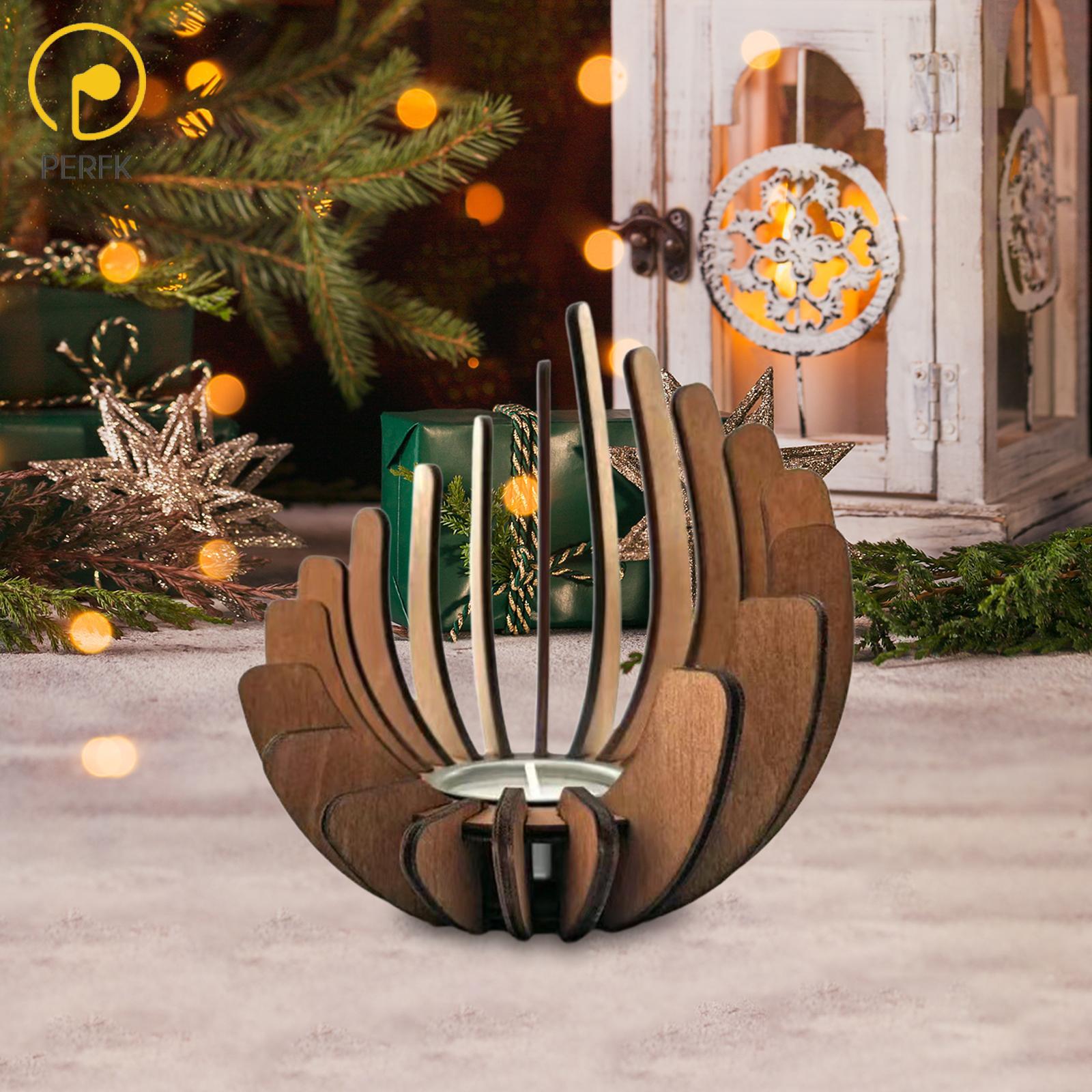 Perfk Wooden Tea Light Holder Tealight Holder Rustic Lotus Shaped Handmade Creative Candlestick for Farmhouse Home Kitchen Wedding ราคา 198 บาท*ส่งฟรี