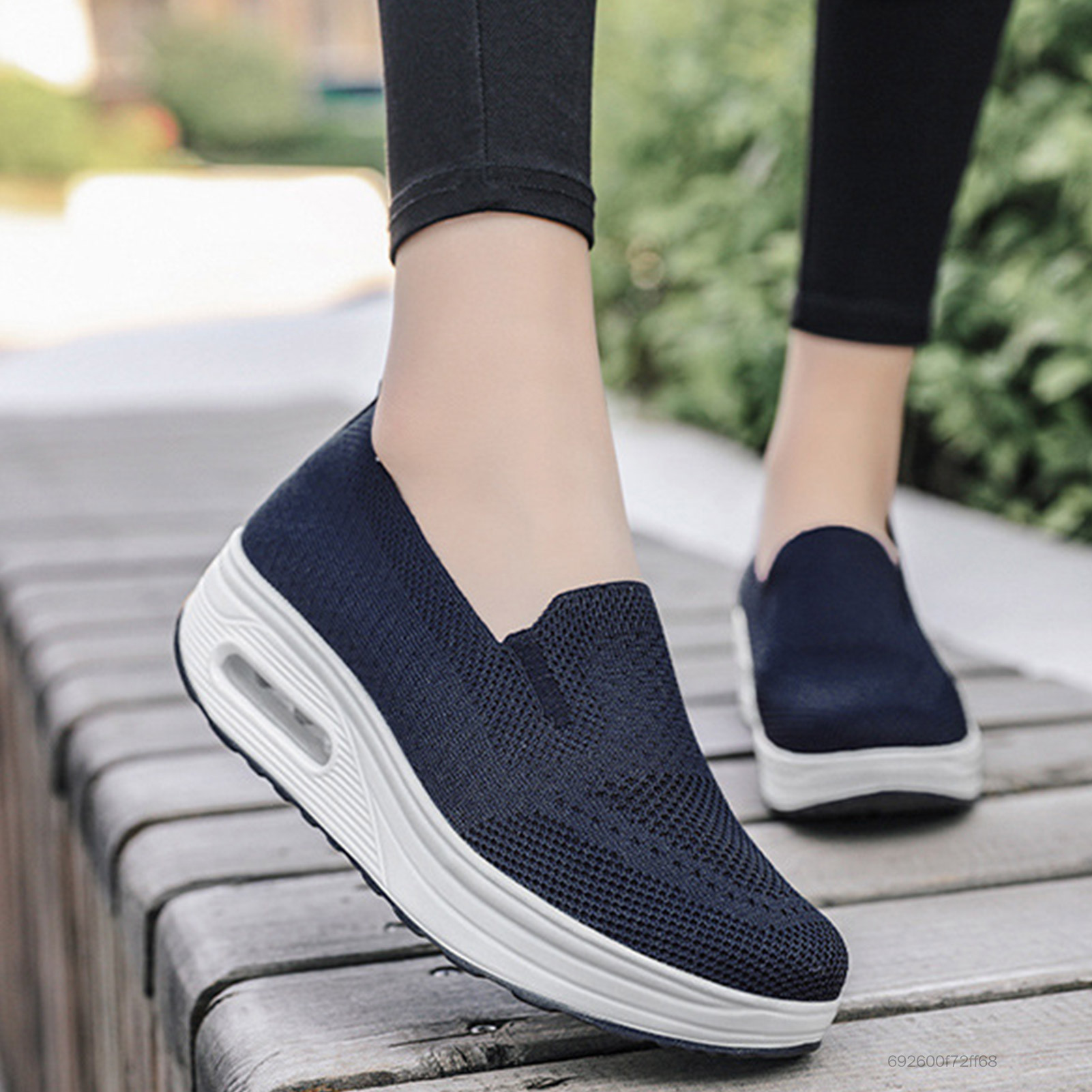 Giày Casual Nữ Giày Đế Bằng Thoáng Khí Thoải Mái Giày Chống Trơn Trượt Giày Thể Thao Amart-VN