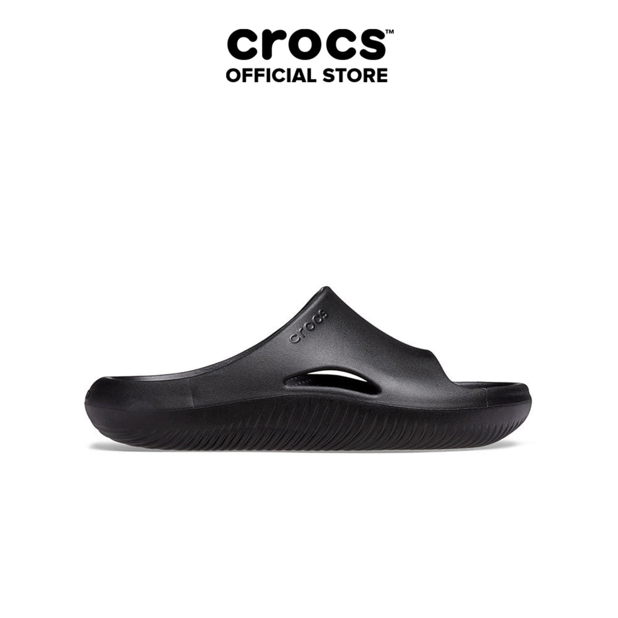 Dép Quai Ngang Unisex Crocs Mellow - Black - 208392-001