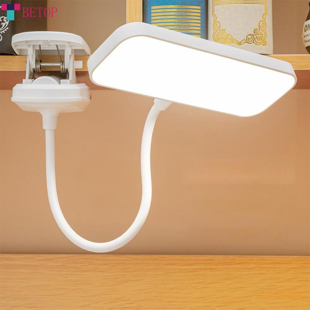 Teabelle   LED bảo vệ mắt đèn bàn có kẹp có thể sạc qua USB Đèn bàn 360 ° linh hoạt đèn học phòng ngủ Đèn đọc sách ban đêm