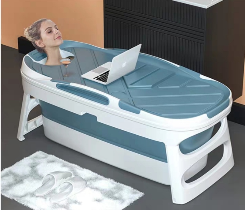 Buy 【Local Seller】Adult Portable Bath Tub 1.4m Adult Foldable Plastic Bathtub Thickened Bath Bucket Folding Bathtub Baby Swimming Bath Singapore