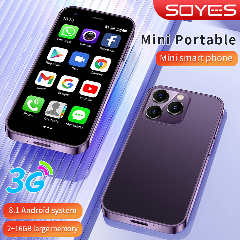 100% chính hãng soyes xs15 3000mah pin 4g+64gb 3.0 inch màn hình hd điện thoại thông minh hỗ trợ cửa hàng google play
