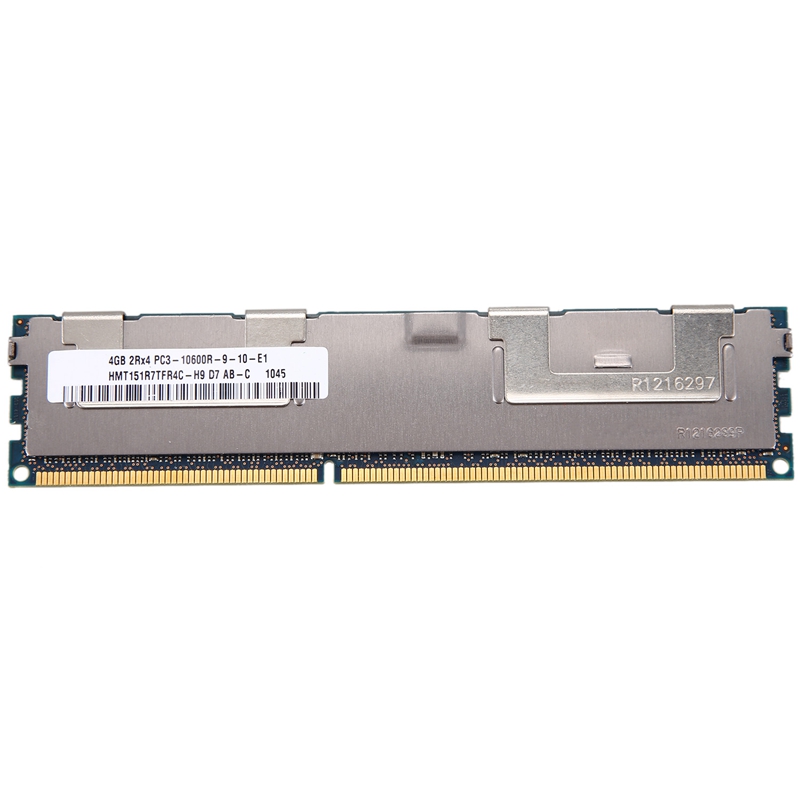 [violets]4GB DDR3 Memory RAM 2Rx4 PC3-10600R 1.5V 1333MHz ECC 240-Pin Server RAM HMT151R7TFR4C
