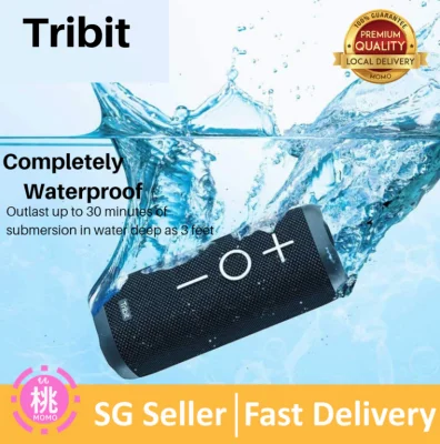 Tribit StormBox Bluetooth Speaker - 24W Portable Speaker, 360° Full Surround Sound, Enhanced Bass, Wireless Dual Pairing, IPX7 Waterproof, 20-Hour Playtime, 66ft Bluetooth Range Outdoor Speaker