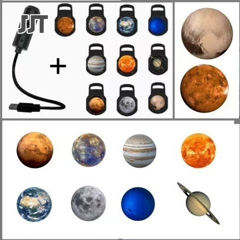 JJT Projection Lamp Star Light Moon Light Bedroom Creative Led Small Night Lamp Internet Celebrity Photoflood Reflector for Back-Ground Lighting with Stand ราคา 49 บาท*ส่งฟรี
